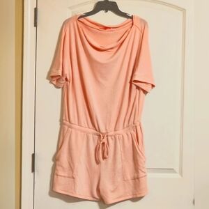 Pink Lily Light Pink Women's Shorts Romper